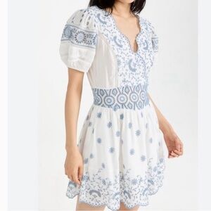 LoveShackFancy Valente Mini Dress